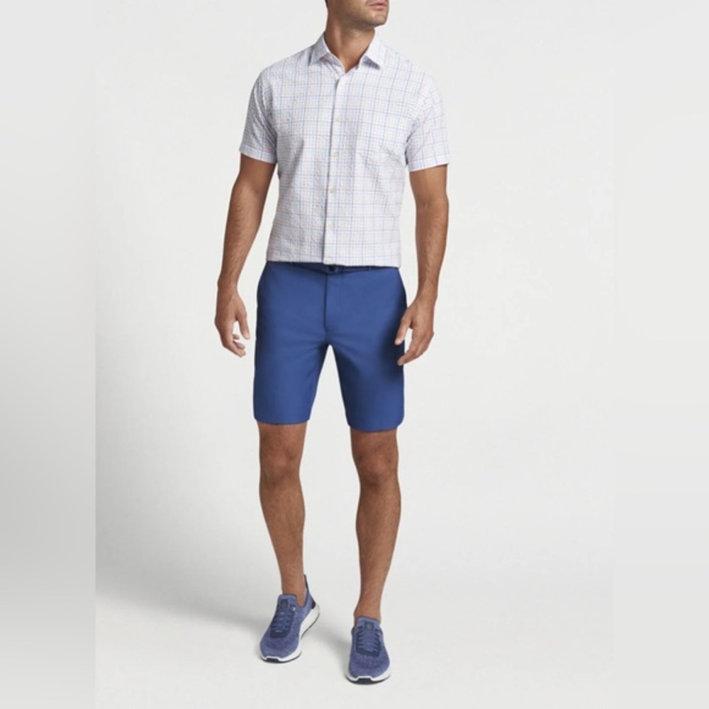 PETER MILLAR SALEM PERFORMANCE SHORT 9” WINDSOR BLUE Size 38 EUC